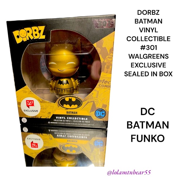 NEW IN SEALED BOX FUNKO DC BATMAN VINYL COLLECTIBLE #301 WALGREENS EXCLUSIVE - Picture 1 of 16